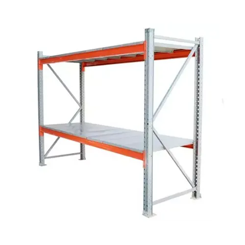 Double-sided supermarket shelf